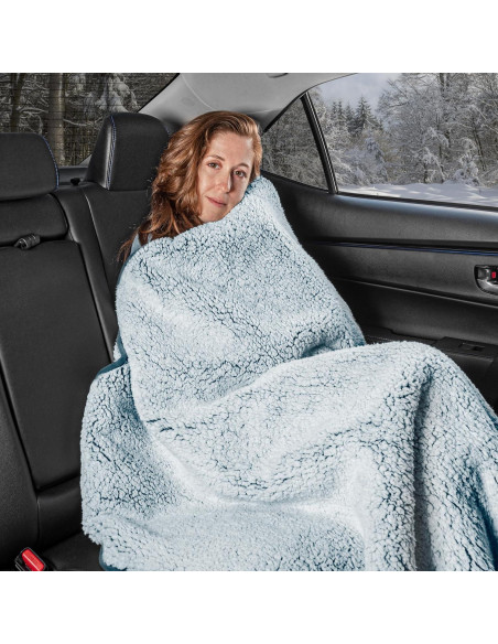 Manta Calentada Motor Trend MTWA3001N 147x107 cm Azul