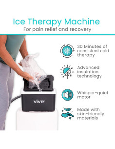 Máquina de Terapia de Hielo Vive RHB3026BLK para Rodilla y Hombro 2