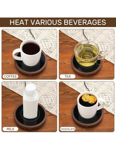 Juego de 2 Calentadores de Tazas Rossesay 36W 3 Temperaturas