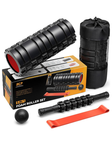 Set de Rodillos de Espuma 5 en 1 SUBCULTUREPICK para Masaje