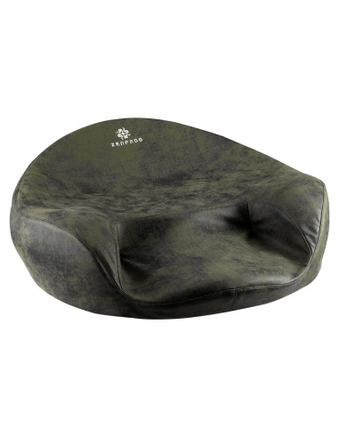 Cojín de Meditación Ergonómico ZENFROG - Espuma de Memoria, Funda Lavable, Verde Oscuro