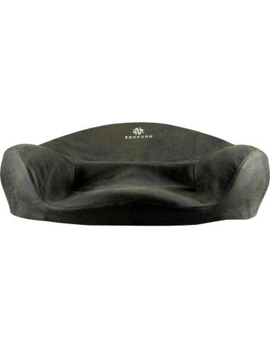 Cojín de Meditación Ergonómico ZENFROG - Espuma de Memoria, Funda Lavable, Verde Oscuro