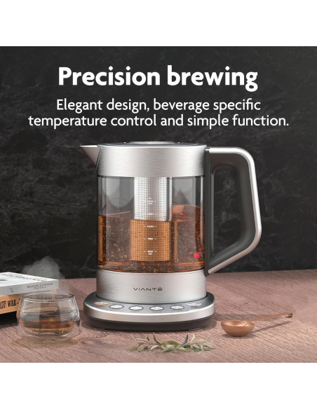 Hervidor Eléctrico Vianté 1.5L con Infusor y Control T
