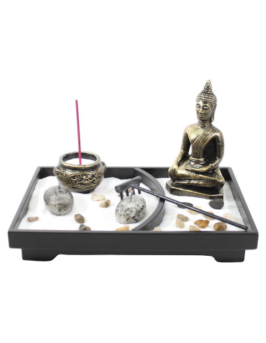 Jardín Zen de Mesa Buda Multicolor 10 Piezas Bruxinha do Cajado