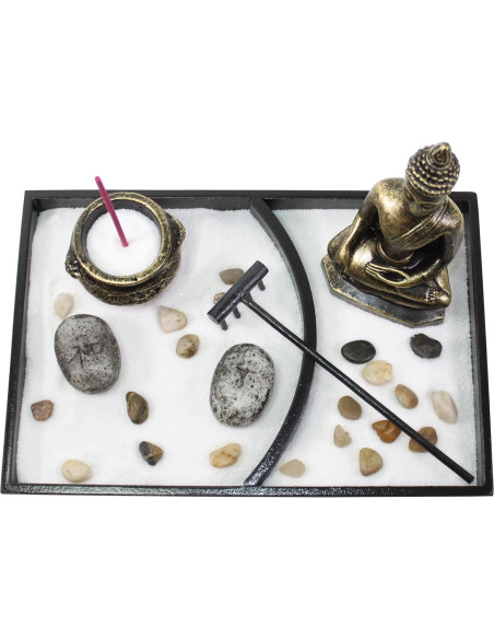 Jardín Zen de Mesa Buda Multicolor 10 Piezas Bruxinha do Cajado