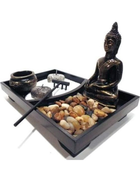 Jardín Zen de Mesa Buda Multicolor 10 Piezas Bruxinha do Cajado