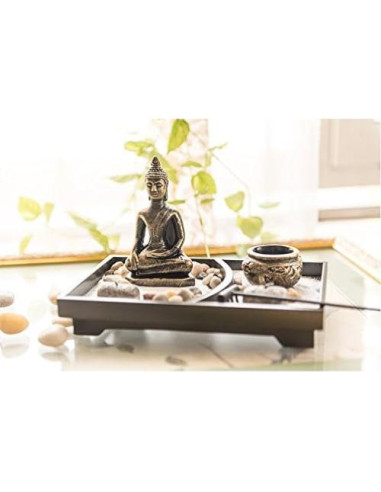 Jardín Zen de Mesa Buda Multicolor 10 Piezas Bruxinha do Cajado