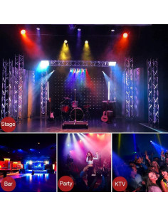 Luces PAR MOSFiATA 36 LED RGB con control remoto - Paquete de 4 2