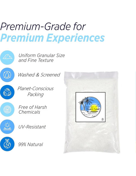 Arena Blanca Natural de Playa Alchemy Garden 2.27 kg