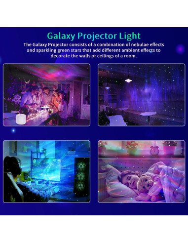 Proyector Galáctico LED SHENZHEN SA202G con Control Remoto