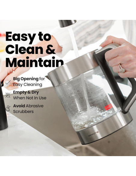 Hervidor Eléctrico Vianté 1.5L con Infusor y Control T