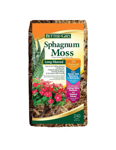Musgo Sphagnum Mejor-Gro 250ml Natural para Cultivo de Plantas