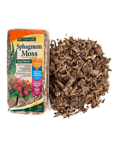 Musgo Sphagnum Mejor-Gro 250ml Natural para Cultivo de Plantas
