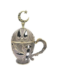 Soporte de Incienso en Cono Vintage Hourwof de Metal Bronce