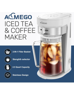 Hacedor de Té Helado Aemego 2.5L con Filtro Reutilizable 2