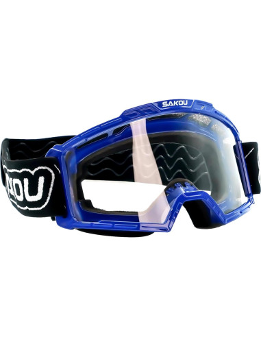 Gafas de Motocross Antivaho para Niños 3-12 Años Azul