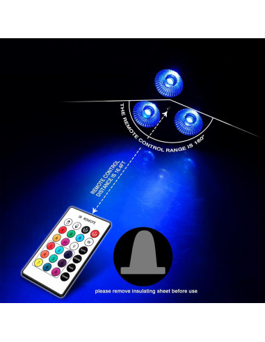 Luces Par Recargables OPPSK 2 Unidades LED RGBW DMX