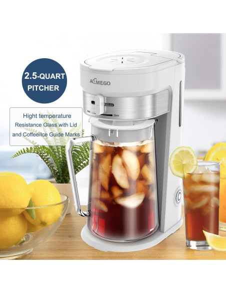 Hacedor de Té Helado Aemego 2.5L con Filtro Reutilizable