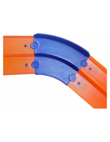 Conector Curvado Doble 45 K TOMOTO para Pista Hot Wheels