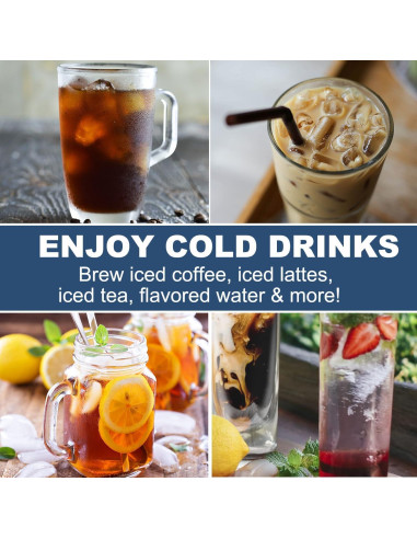 Hacedor de Té Helado Aemego 2.5L con Filtro Reutilizable