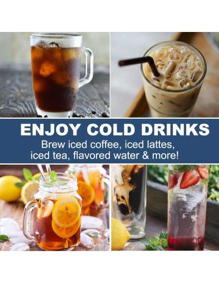 Hacedor de Té Helado Aemego 2.5L con Filtro Reutilizable
