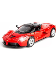 Coche de Juguete Ferrari LaFerrari Retroceso WAKAKAC Rojo 2