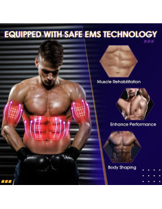 Cinturón Estimulador Muscular WOOKINGWA SM-9055 15 Modos 2