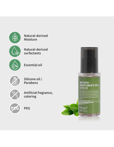 Sérum de Té Verde Profundo BENTON 30ml Hidratante