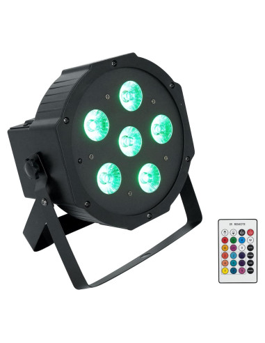 Luz de Lavado Rockville PAR 61 RGBWA+UV Recargable