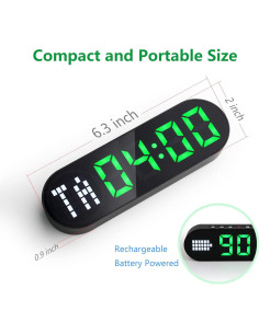 Temporizador de Gimnasio LUCORB KC18M Portátil con Batería 2