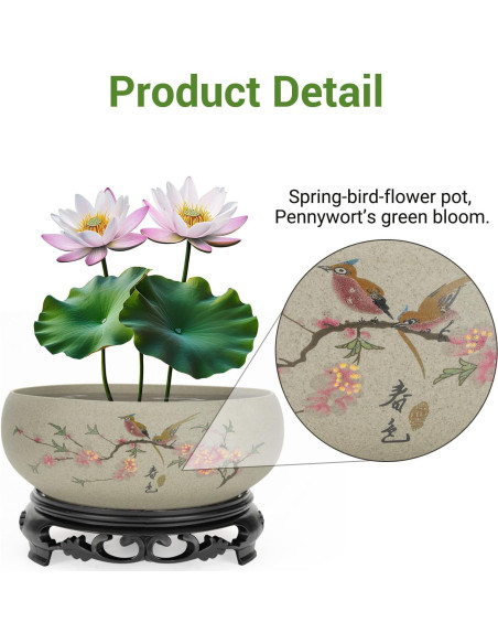 Maceta de Cerámica Lotus Bowl Genérica Mediana Gris2 para Bonsái Maceta de Cerámica Lotus Bowl Genérica Mediana Gris2 para Bonsái