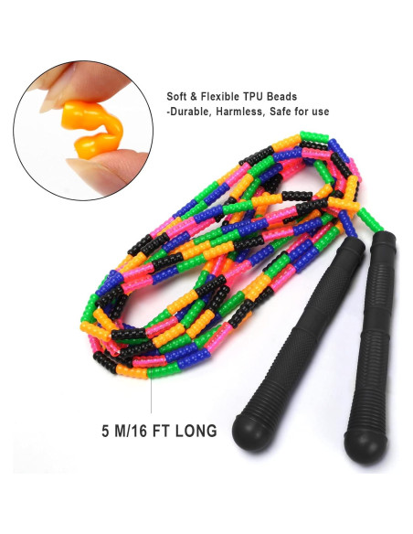 Cuerda de Salto Doble Dutch Coolrunner 4.88m 2 Pack con Perlas