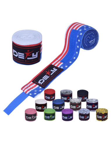 Envolturas de Mano DEFY 180 cm Elásticas Boxeo MMA Unisex