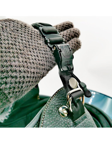 Kit de hebilla de liberación rápida ZYRELYNX para casco negro