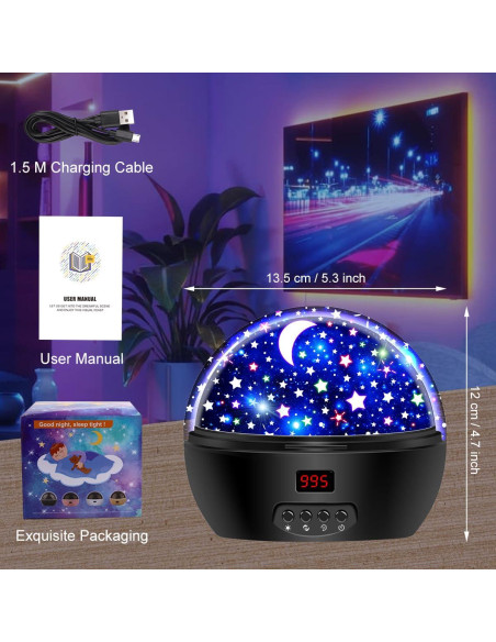 Proyector de Luz Nocturna DCAUT Batman 360 con Temporizador