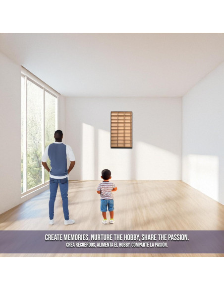 Estante de Exhibición de Coches a Escala 1:64 Alejandro Cortes - Organizador de MDF para 30 Vehículos Estante de Exhibición de Coches a Escala 1:64 Alejandro Cortes - Organizador de MDF para 30 Vehículos