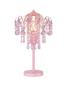 Lámpara de mesa rosa MEIXISUE 1 luz E26 51.8 cm 2