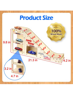 Rampa de Salto para Coches de Juguete Hot Wheels 81x11cm 2