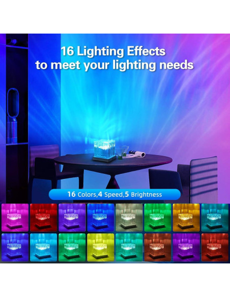 Proyector de Luz Aurora WRRLIGHT con 16 Colores y Control Remoto