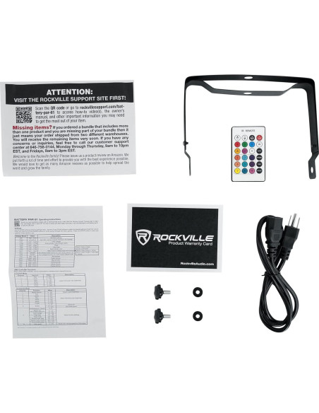 Luz de Lavado Rockville PAR 61 RGBWA+UV Recargable