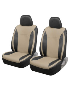 Cubiertas de Asientos Delanteros Motor Trend Snake Eyes Beige