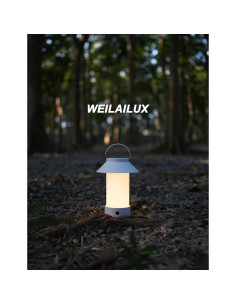 Lámpara de Mesa Inalámbrica Recargable Verde 4000mAh Efecto Llama 2