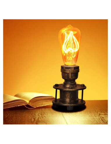 Base de Lámpara de Mesa Vintage JUNOLUX E26 Latón 13.2cm