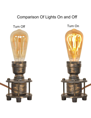 Base de Lámpara de Mesa Vintage JUNOLUX E26 Latón 13.2cm