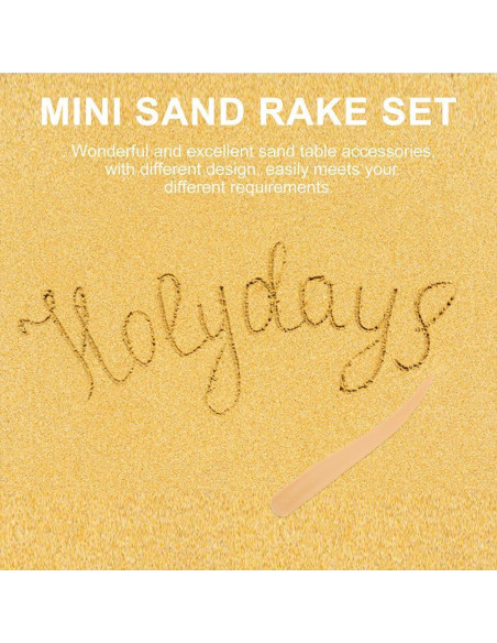 TOPPERFUN 12 Piezas Mini Rastrillos de Jardín Zen para Arena