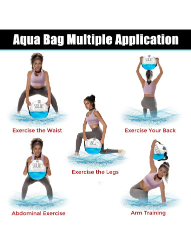 Bolsa de Agua Solim para Entrenamiento de Fuerza - 30 cm