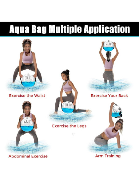 Bolsa de Agua Solim para Entrenamiento de Fuerza - 30 cm