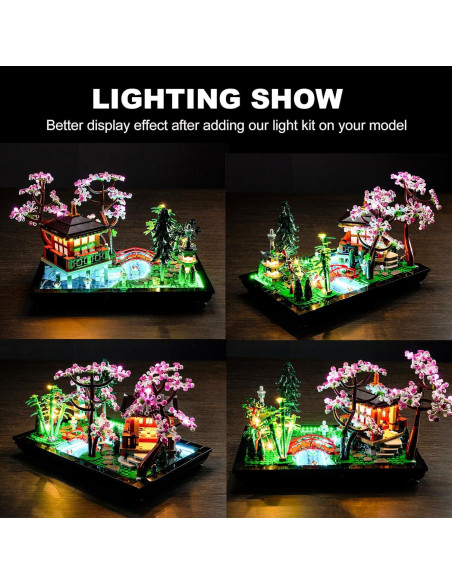 Kit de Iluminación LED DALDED para Lego Jardín Tranquilo 10315