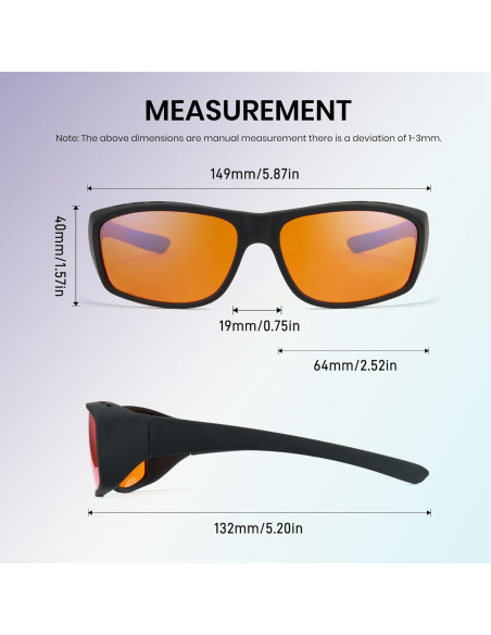 Gafas de Juego Cyxus 8180 Naranja Ámbar Bloqueo Luz Azul