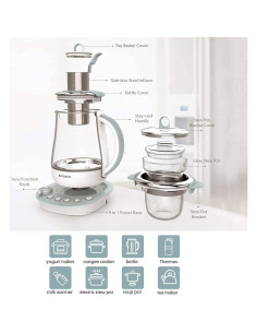 Hervidor BUYDEEM K2683 9-en-1 1.5L Acero Inoxidable Azul 2